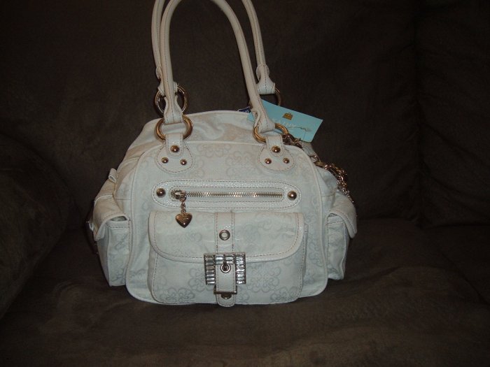 Kathy Van Zeeland White Charmed Life Square Satchel