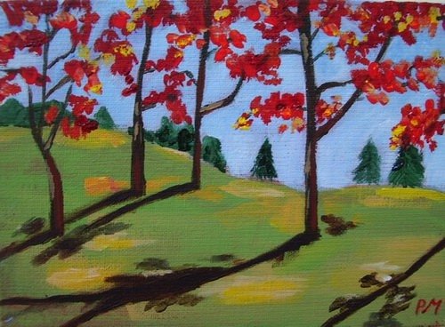 Red leaves