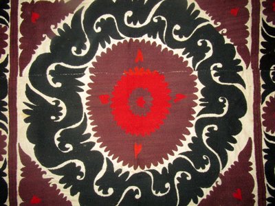 VINTAGE UZBEK HAND EMBROIDERY wedding suzani BOLINPUSH