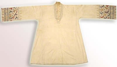 OLD UZBEK GOWN CHEMISE COTTON UNDER GARMENT DRESS