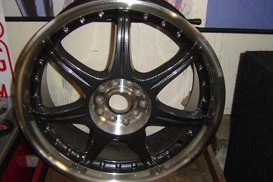 ONE NEW VICTORY V400K CARBON FINISH DRAG WHEEL RIM 18X7.5 - 5X114/120