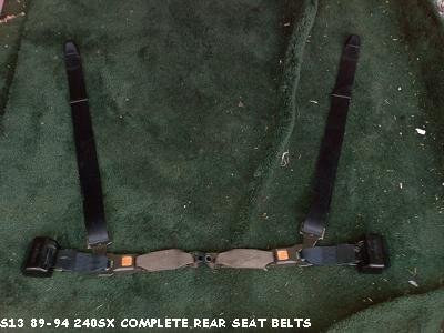 s13 89-94 240sx coupe rear seat belts
