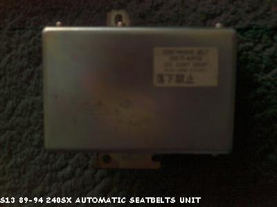 s13 240sx automatic seat belt control unit