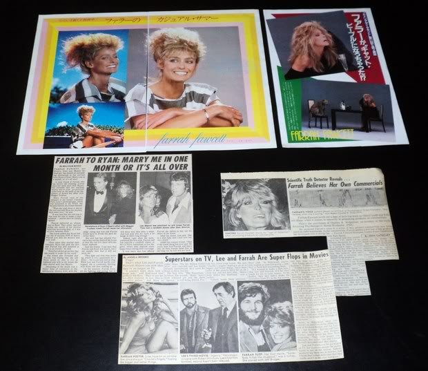 Farrah Fawcett clippings #3 70s 80s tabloid Japan FINAL