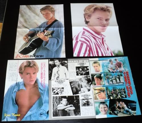 River Phoenix clippings centerfolds Japan 1987 FINAL!