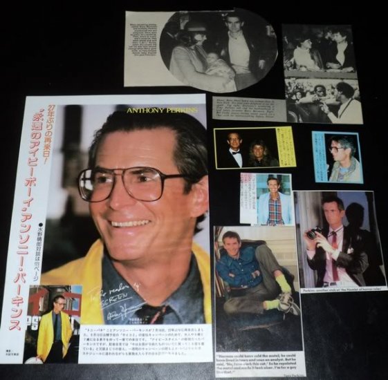 Anthony Perkins clippings pack Japan 80s, 70s FINAL!