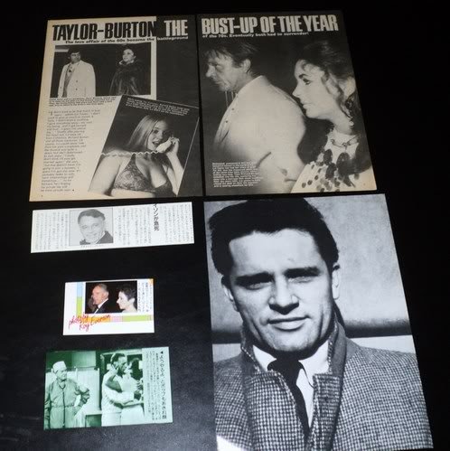 Richard Burton clippings pack 70s 80s Elizabeth Taylor
