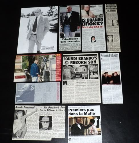 Marlon Brando clippings pack #4 FINAL SALE