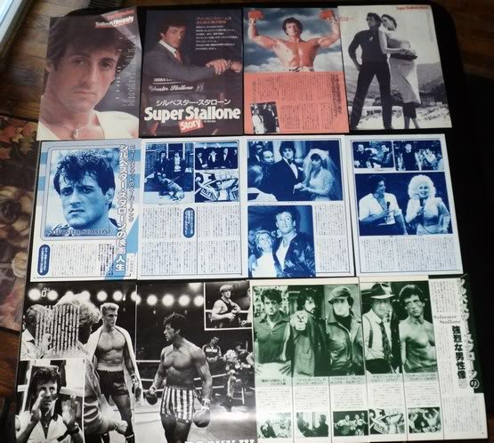 Sylvester Stallone clippings #2 Japan 80s FINAL SALE
