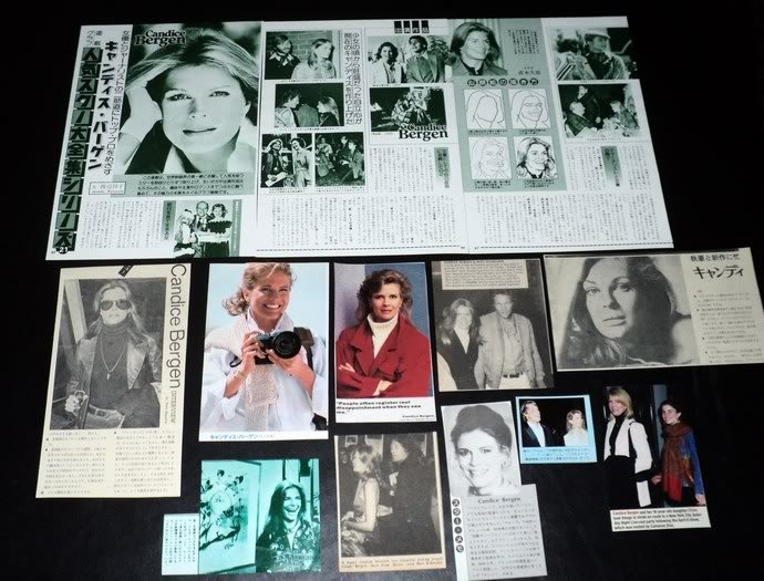 Candice Bergen clippings pack 70s Japan 80s FINAL SALE