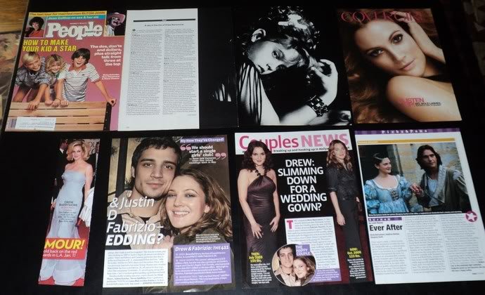 Drew Barrymore clippings pack