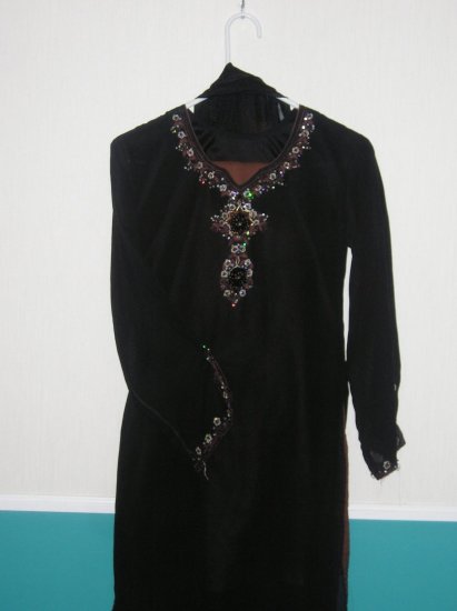 Shalwar Kameez - Black Georgette