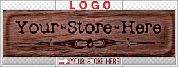 Old-Time Carved Wood Panel Pyrography eCRATER Store Y-S-H LOGO