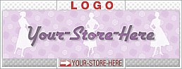 Fifties Women Purple Polka Dots eCRATER Store Y-S-H LOGO