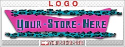 Funky Leopard Print Mod Design eCRATER Store Y-S-H LOGO