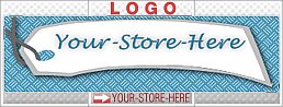 Your Very Own Price Tag Blue Gray eCRATER Store Y-S-H LOGO