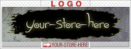 Torn Out Hole Custom Dark Design eCRATER Store Y-S-H LOGO
