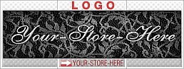 Black & White Lace Elegance eCRATER Store Y-S-H LOGO