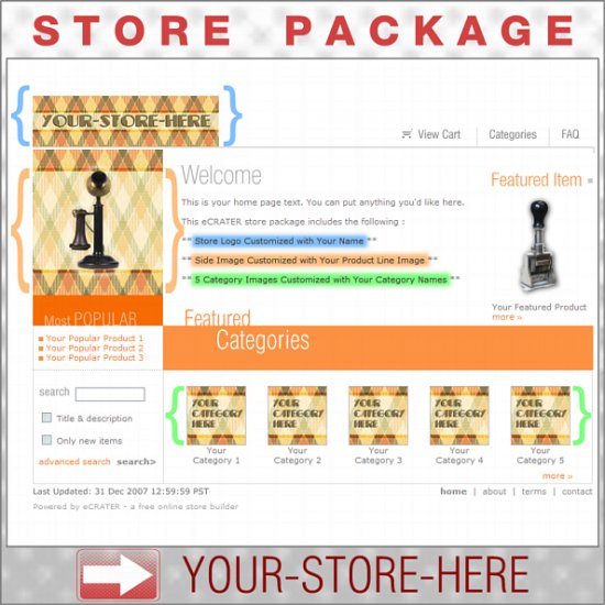 Classic Plaid with your ENHANCED PRODUCT IMAGE - Custom Y-S-H eCRATER Store Package