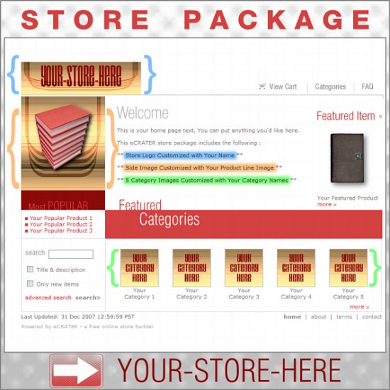 Smart Deco with your ENHANCED PRODUCT IMAGE - Custom Y-S-H eCRATER Store Package