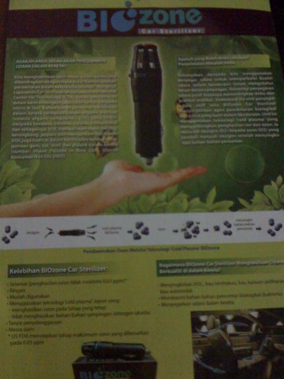 BIOZONE CAR STERILIZER