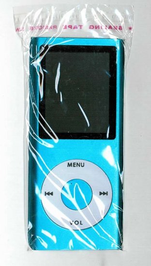 20 - 1.8 inch 2GB Ipod Nano Style MP3-MP4 video Player with Voice recorder and FM Radio -Blue