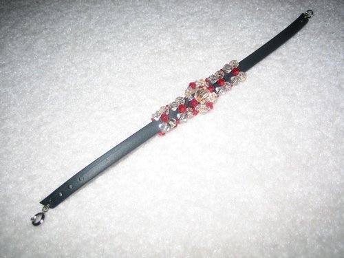 Red beaded bracelet