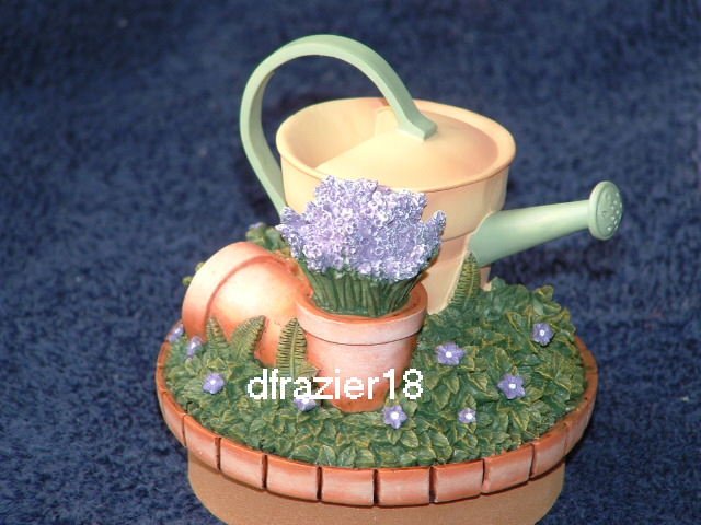 HERBS Jar Candle Topper Potted Plants Watering Can Gardening Theme Decor Decoration