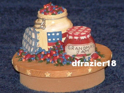 GRANDMA'S JELLY JAM PRESERVES Jar Candle Topper