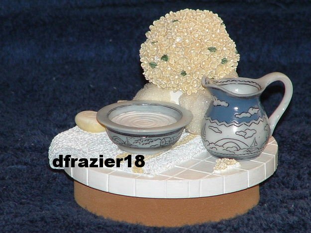 BATHROOM Jar Candle Topper Bath Room