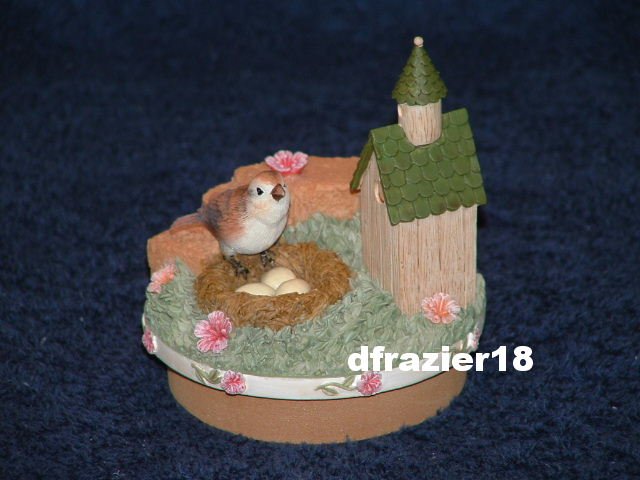 BIRDHOUSE Jar Candle Topper Bird House Nest