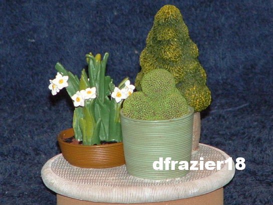 TOPIARY Jar Candle Topper Potted Plants Narcissus Garden Theme Decor Decoration