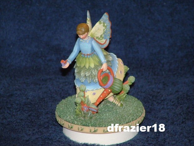 BOTANICAL ANGEL JUDY Jar Candle Topper Debbie Mumm Butterfly
