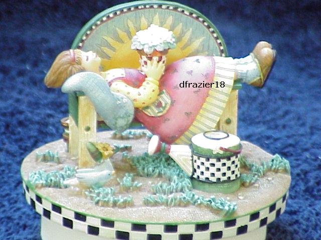 SUNNY DAY ANGEL Jar Candle Topper Debbie Mumm