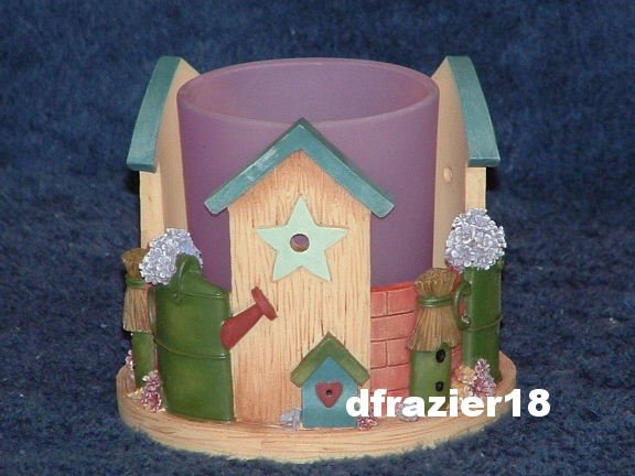 Votive Candle Holder Cuddler Bird House COUNTRY BIRDHOUSE