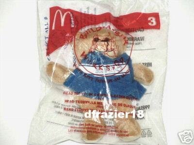McDonalds McDonald's Happy Meal Toy Build A Bear Workshop BABW 2006 #3 Read Teddy CHEERLEADER