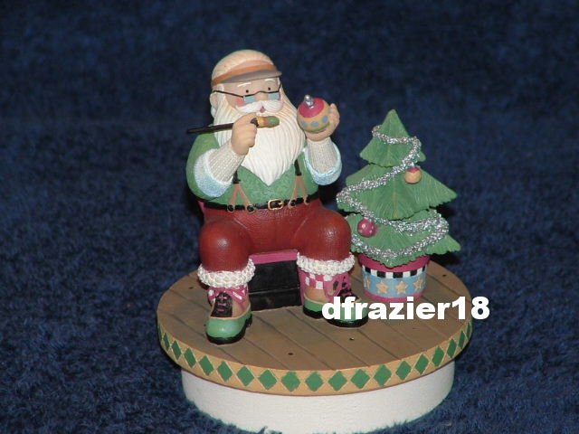 SANTA'S MAGIC TOUCH Jar Candle Topper Debbie Mumm Christmas
