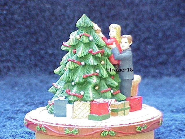 CHRISTMAS EVE Jar Candle Topper Decorating the Tree Holiday Decor