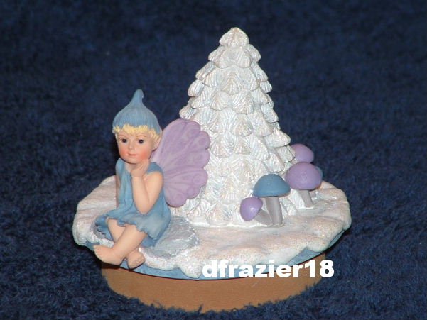 WINTER FAIRY Jar Candle Topper Fairie Faery Faerie Christmas Holiday