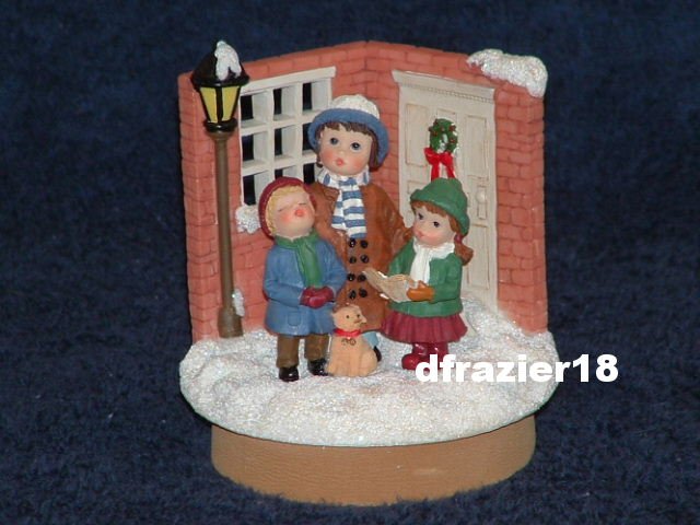 CAROLERS Jar Candle Topper Christmas Holiday
