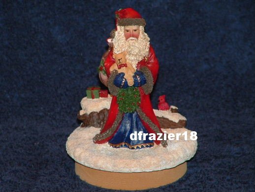 OLD WORLD SANTA Jar Candle Topper Claus Father Christmas Papa Pere Noel