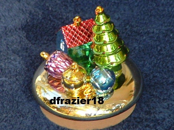 GLASS ORNAMENTS Jar Candle Topper Christmas Holiday