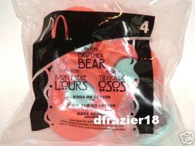McDonalds McDonald's Happy Meal Toy 2003 #4 Walt Disney Brother Bear KODA ON GEYSER