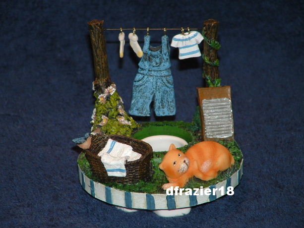 Stay On Top Jar Candle Topper Capper Fresh Laundry CLOTHESLINE S'TOPPER