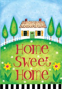HAPPY HOME Toland Decorative Garden Flag Large Home Sweet Home