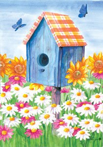 FIELD OF FLOWERS Toland Decorative Garden Flag Large