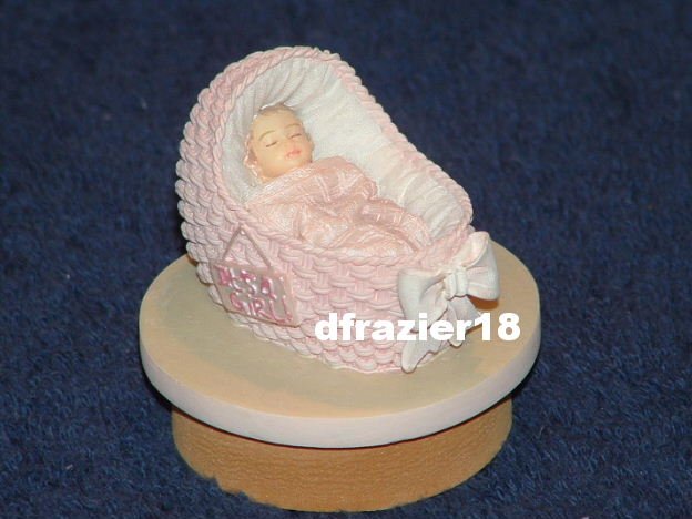 Teenie Candle Topper Fits Small Jar MINI NEW BABY GIRL