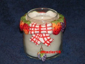 Teenie Candle Topper Bow Ring Stay On Fits Small Jar MINI MIXED BERRIES