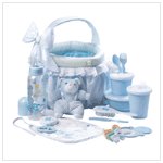 Blue Baby Soft Basket Gift Set
