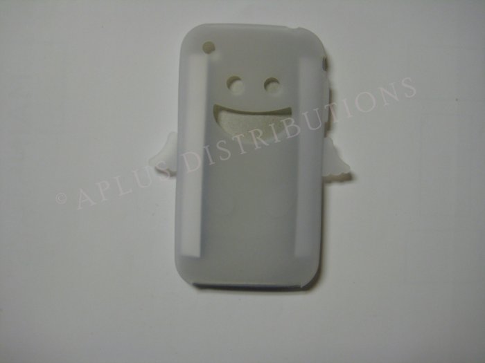 New Clear Angel Design Silicone Cover For iPhone 3G 3GS - (0024)